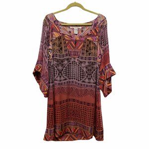 Diane Von Furstenberg Hippy Pattern Long Blouse